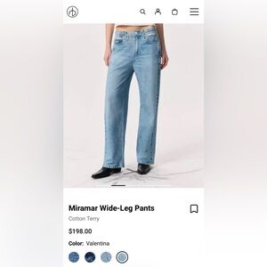 Rag & Bone Light Blue Denim Pants